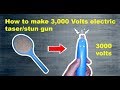 How to make A 3,000 Volts electric taser/stun gun from fly swatter