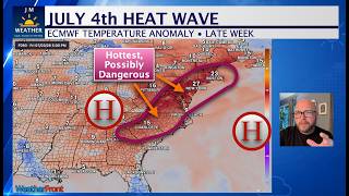 HOT, NOT TERRIBLY HUMID THROUGH THURSDAY, MORE BIG TIME HEAT JULY 4TH WEEKEND (Updated 6.30.2026)