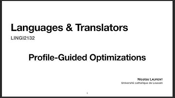 26. Profile-Guided Optimizations