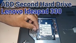 Add Second Hard Drive on Lenovo Ideapad 330