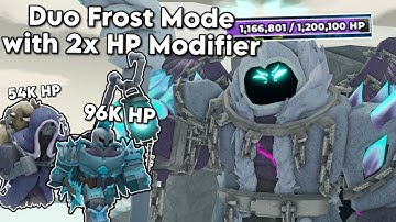 Duo Frost Mode Triumph with 2X HP Enemies | Tower Defense Simulator