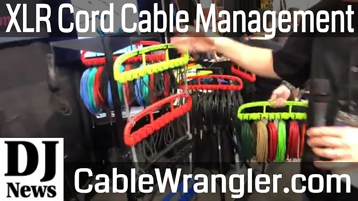 Cable Wrangler XLR and 1/4" Cord Management System For Mobile DJs and Sound Professionals