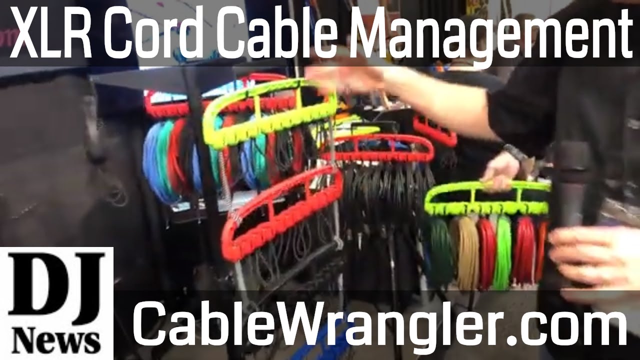 Cable Wrangler XLR and 1/4" Cord Management System For Mobile DJs and