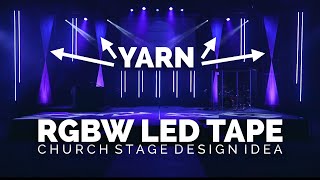 Hourglass Stage Design Idea | RGBW LED Tape & Yarn