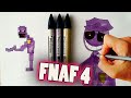 How to draw Purple Guy from Five Nights at Freddy's 4 (FNaF 4) drawing lesson