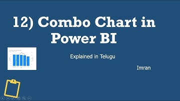 12) What is Combo Chart in Power BI | Explained in Telugu | Power BI Telugu Tutorials