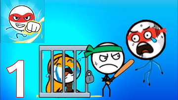 Attack Draw Line (WEEGOON) Gameplay Funny Stickman Brain Puzzle Game(The Pear Gamers