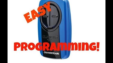 How to program a Chamberlain Klik3u Universal Garage Door Opener Remote