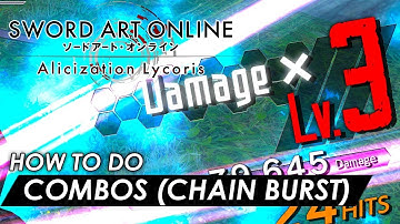 Sword Art Online: Alicization Lycoris - How to do Combos Easy Kill (Chain Burst Full Guide)