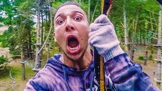 STUCK IN 150FT TREE! w/ Sam, Colby & Corey