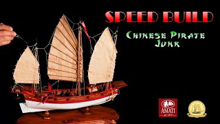 Have you ever seen a Chinese Pirate Ship Model been Made? Amati Chinese Pirate Junk 1:100 Scale