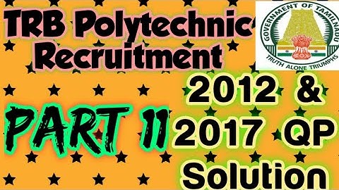 TRB ece question paper/trb ece preparation/trb ece polytechnic study materials/trb ece 2017/trb ece