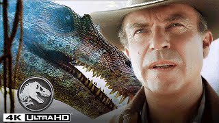 El Dr. Alan Grant es secuestrado y atacado por una Espinosaurio en 4K HDR | Jurassic World