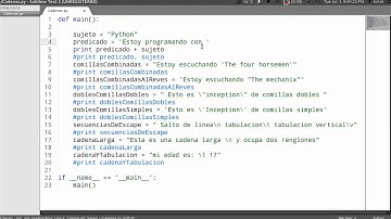 Programando con Python: 5.- Manejo de cadenas 1/4