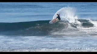 Surfing at Playa Hermosa, Costa Rica March 4, 2020