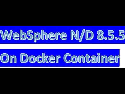 WebSphere application server install in docker