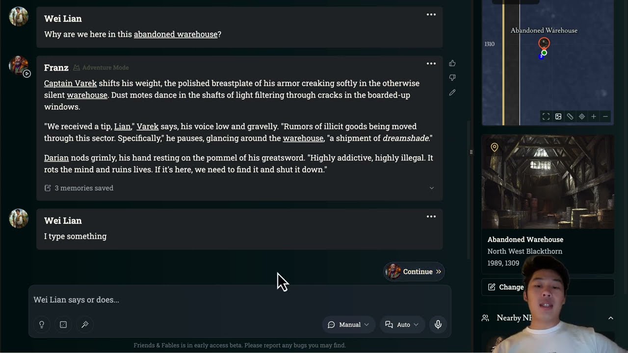 Friends & Fables Update: Input Bar Refresh & Mode Toggles