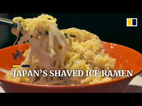 Japanese restaurant creates shaved ice ramen to beat summer heat