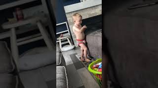 My Brothers In His Underwear Oh My Omg He Is So Weird So Who Is Going To Help This Kid