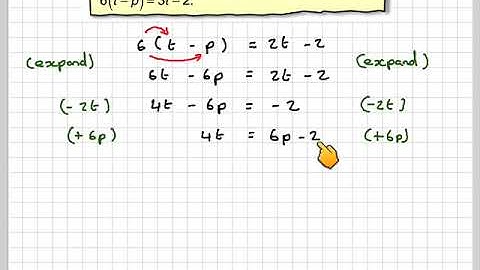 Changing the subject of a formula where the subject appears twice