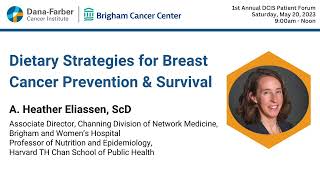 Diet and Breast Cancer Risk | 2023 Ductal Carcinoma In Situ Patient Forum