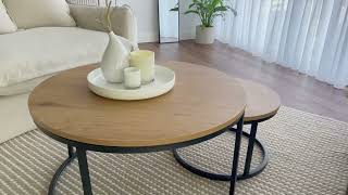Cooper & Co. Nesting Sonoma Coffee Tables Natural Set Of 2 (TB-ACT646-NA)