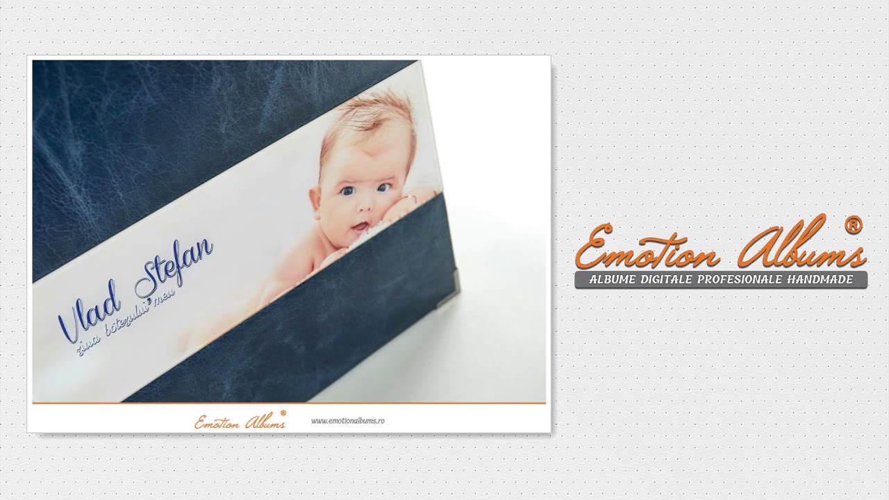 Album foto din piele albastra | Emotion Albums