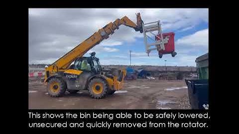 Select Plant Bin Rotator telehandler attachment