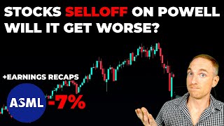 Stocks SELLOFF on Powell Speech, Will it Get WORSE? & ASML Earnings