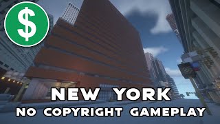 WALKING IN NEW YORK STREETS - Minecraft Gameplay - Free To Use Gameplay - No Copyright Gameplay 4