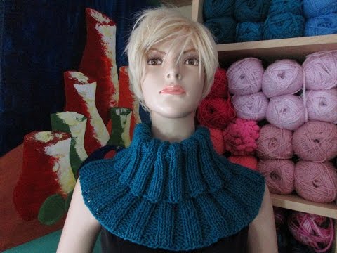 Video: How To Knit A Scarf Collar