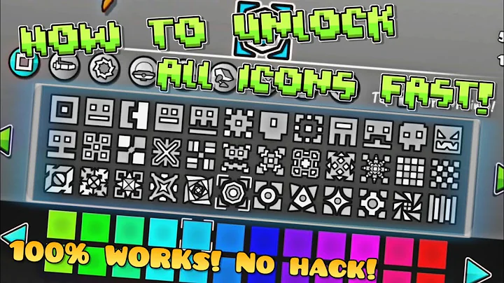 How To Unlock All Icons In Geometry Dash 2.2 Full & Quick Tips! 2024! All Cube Tutorials!