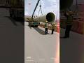 क्रेन से भारी पाइप उतारने का मुश्किल काम Heavy Pipe Unloading Work | Construction Site