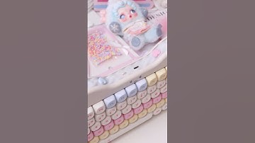 YUNZII C75 Cake — A Cozy Beige Treat ☕🍪  #keyboard #yunzii #unboxing  #kawaii  #desksetup #typing