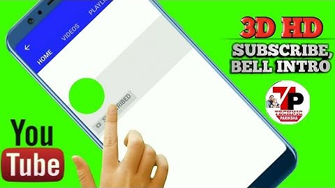 Animated 3D No copyright Green screen subscribe into for youtube । by Technic Pariksha