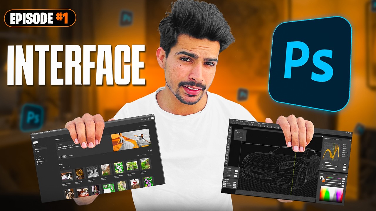 Photoshop Interface/Welcome Screen Hindi/Haryanvi #photoshop | #hindi