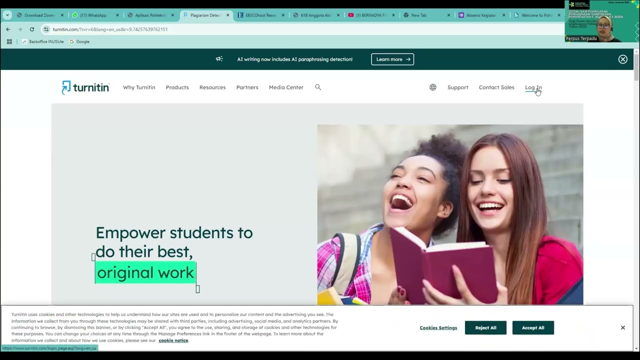 SOSIALISASI TURNITIN POLTEKKES MEDAN