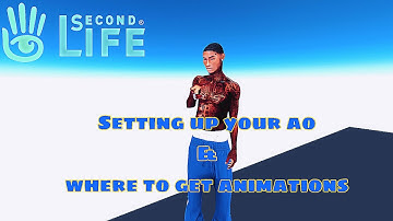 *NEW *How to Move in Second Life - Setting Up Your AO & Where to Get Animations