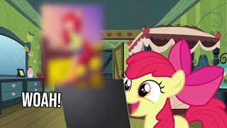 Apple Bloom discovers herself on the internet (15.ai)