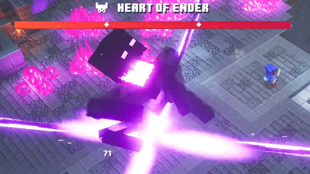 Hero VS Heart of Ender (Minecraft Dungeons) by 1i2l3l4a5g6e7r on