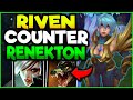 HOW RIVEN TOP EASILY COUNTERS RENEKTON (GUIDE) - RIVEN TOP GAMEPLAY! (Season 11 Riven Guide)