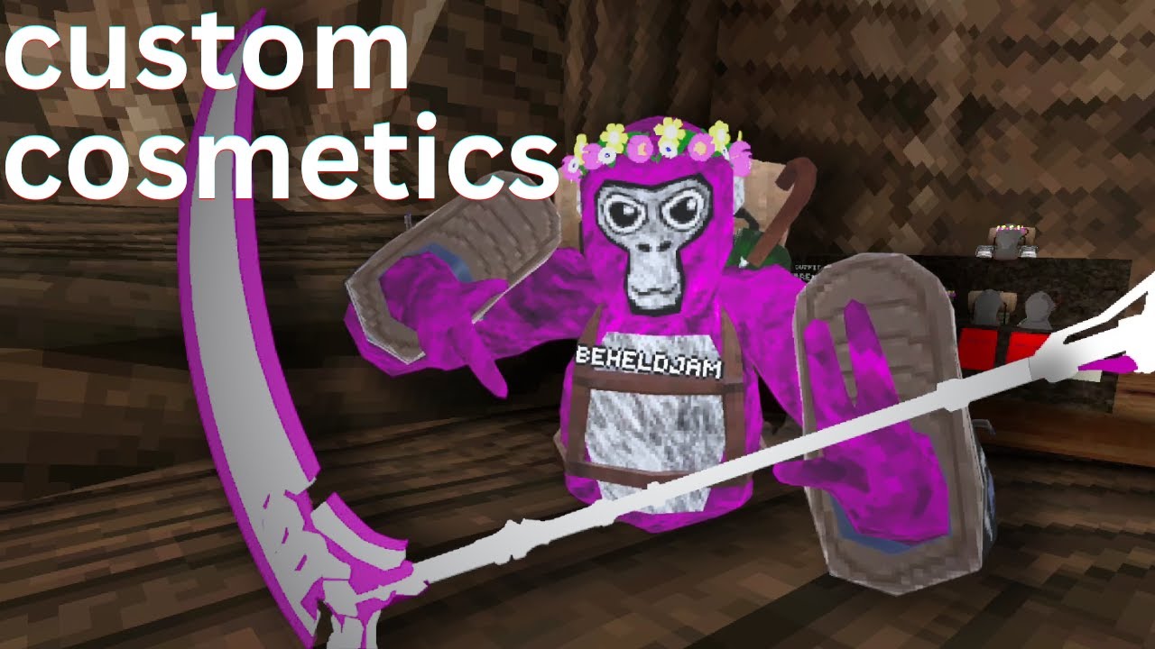 Bobbie on X: Hey #GorillaTag players, I made a mod for cosmetics
