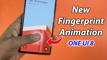 New fingerprint animation One UI 8