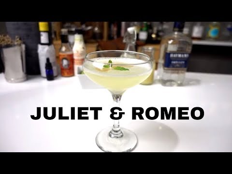 JULIET & ROMEO Gin Cocktail Recipe (citrusy, aromatic w fresh herbs!)