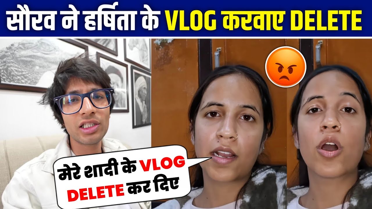🤯OMG! Harshita Joshi EXPOSE Sourav Joshi || Harshita Joshi Vlog Video DELETE 