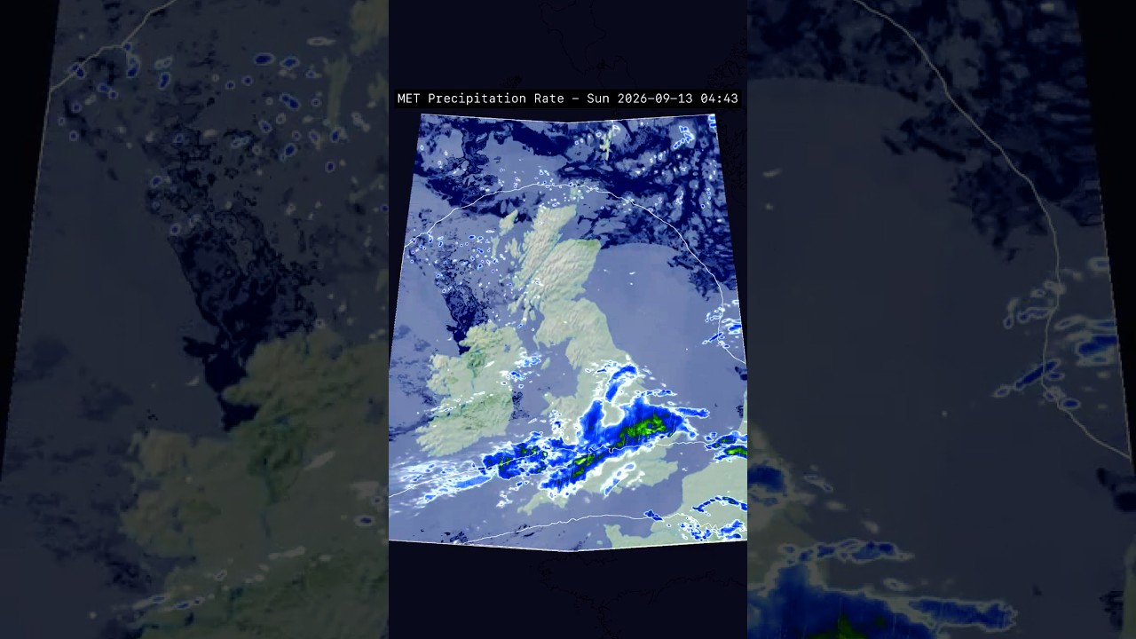 48 hour rain forecast – 13th September – #shorts #weather
