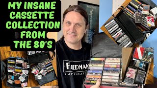 My Insane Cassette Collection From The 80's  What Influenced Me As A Kid!