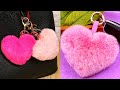 How to make heart shape pompom | woolen handmade gift craft | home decoration ideas