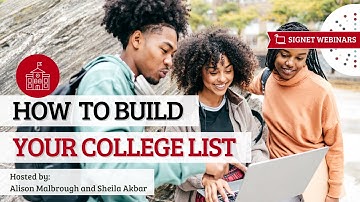 How to build your college list