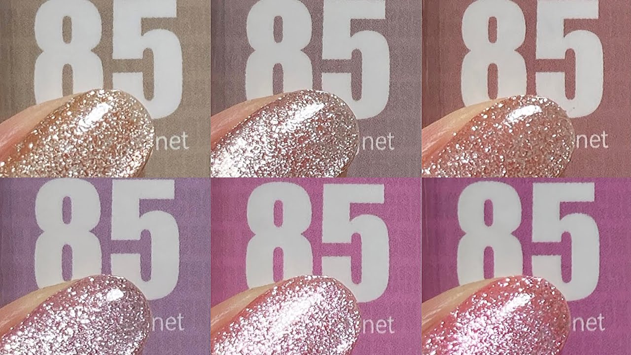 ネイル工房】85ミクロンマグネット 全6色カラーチャート - YouTube